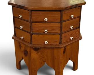 Handmade Multi-Drawer Hardware Store Parts Cabinet, 27 Drawer 