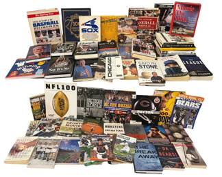 Collection Baseball and Chicago Sports Coffee Table Books/Novels
