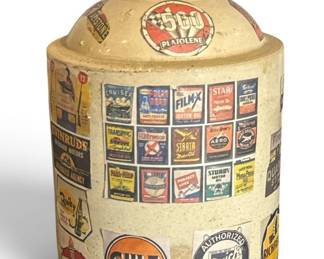 POPS CASEY (American, 20th C.) Folk Art Automobilia Jug