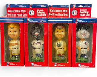 Four Vintage TWINS ENTERPRISE MLB Bobble Heads