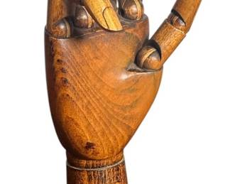 Early to Mid 20th C Articulating Mannequin Hand 