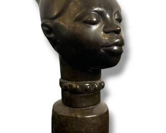Ceramic African Woman Bust