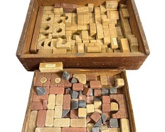 Antique Architectural Prototype Building Blocks for Dayton, OH Historic District 