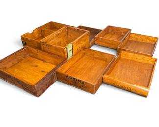 POPS CASEY (American, 20th C.) Folk Art Cigar Box Centerpiece
