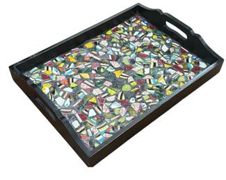 Large Mosaic Serving Tray