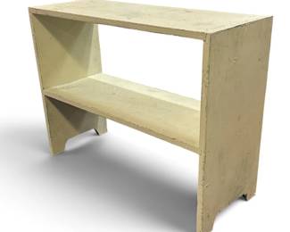 Primitive Jadeite Green Crock Shelf Bench 