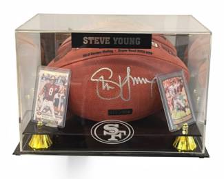 Authentic Autographed STEVE YOUNG San Francisco 49ers Football