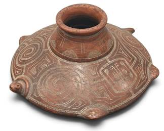 Brazilian Marajoara Pottery Vessel, Turtle Shape