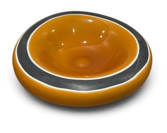 Large Mid Century Art Glass Centerpiece Bowl, VENEZIA SALVATI