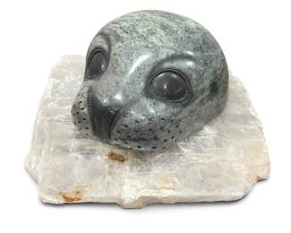 Carved Soapstone Seal Sculpture, CRAIG BENSON (Canadian, b. 1949)