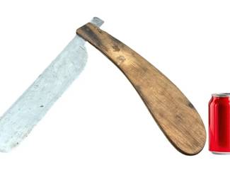 An Early 20th C Folk Art Straight Razor Trade Sign 