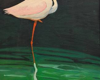 Flamingo Still Life Painting