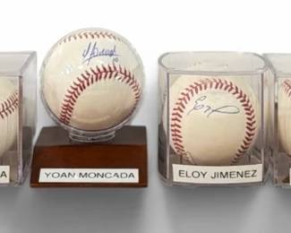 A Collection of Chicago White Sox Players Autographed Baseballs