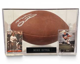 Autographed MIKE DITKA Chicago Bears Football