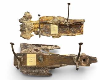 Two Colonial Salvage Shipwreck Coat Racks