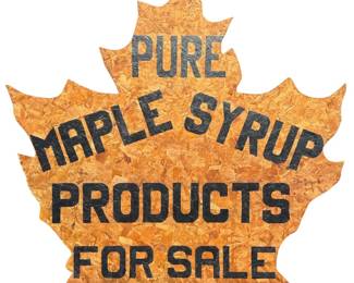 Double-Side Maple Syrup Sign 