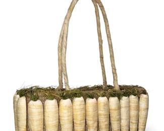 Folk Art Jute Parsnip Bag/Purse