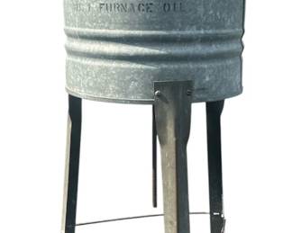 Early Galvanized Metal Fuel Towner
