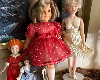 Annie, Dorothy, Marilyn, Shirley temple