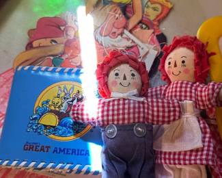 vintage dolls, ragedy ann and andy