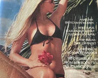 Playgirl magazine and a large lot of vintage magazines, maps & books