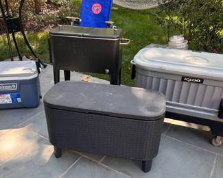 Lots of outdoor coolers