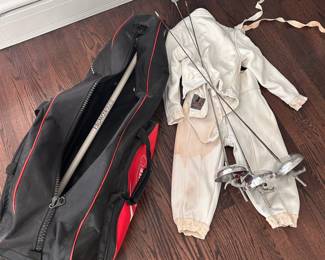 Fencing gear with bag