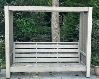 Canopy bench. Cushions included (though not pictured)