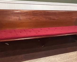 A church pew