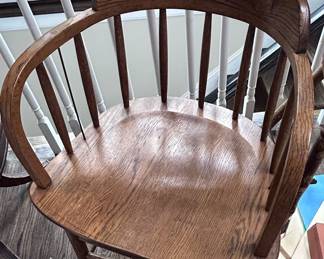 one of two antique chairs