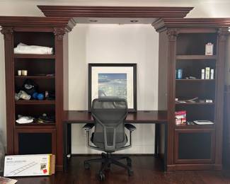 Large wall unit desk, very sturdy