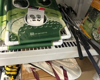 Lots of lawn toys including these golf games