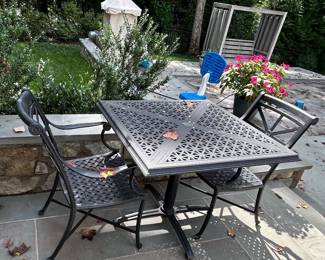 Outdoor furniture, Cushions included though not pictured.