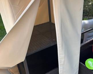 Inside of the cabana