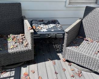 Outdoor furniture, Cushions included though not pictured.