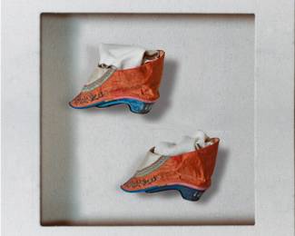 3Pairs Chinese Lotus Shoes 2 ORANGE
