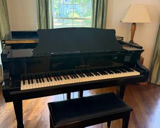 K. KAWAI  BLACK BABY GRAND PIANO