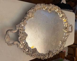 LARGE SILVER PLATE TRAY