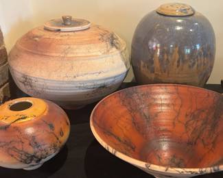 Raku Horsehair Fired Pottery