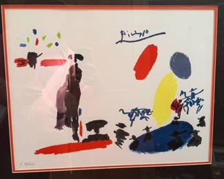 Pablo Picasso, "Toros" Lithograph 1990 - I 30/250 with Cert of Authenticity