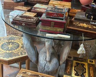 Inlay Trinket Boxes and Tables