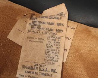Overman Chair Tag