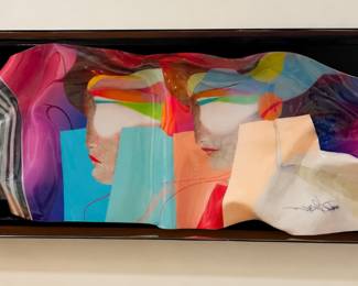 Peter max original lucite custom piece