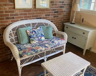 Nice wicker patio furniture.