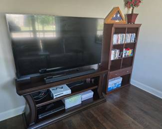 Cherry TV stand for large (65") screens