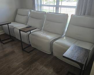 Oversize heavy duty leather electric home theater recliners