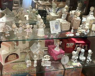 HUGE collection of vintage Precious Moments figurines, most with original boxes
