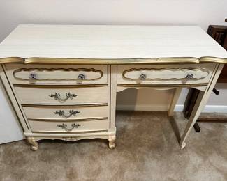 Vintage French provincial style painted desk