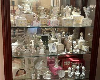 HUGE collection of vintage Precious Moments figurines, most with original boxes