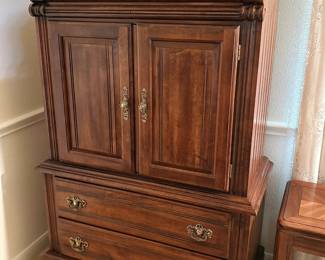 Kincaid traditional solid maple gentleman’s chest or armoire